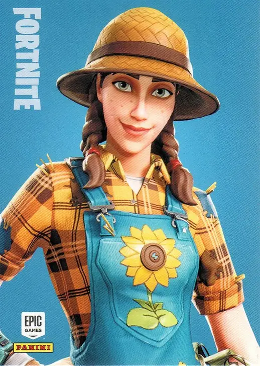 Sunflower Panini Fortnite trading card