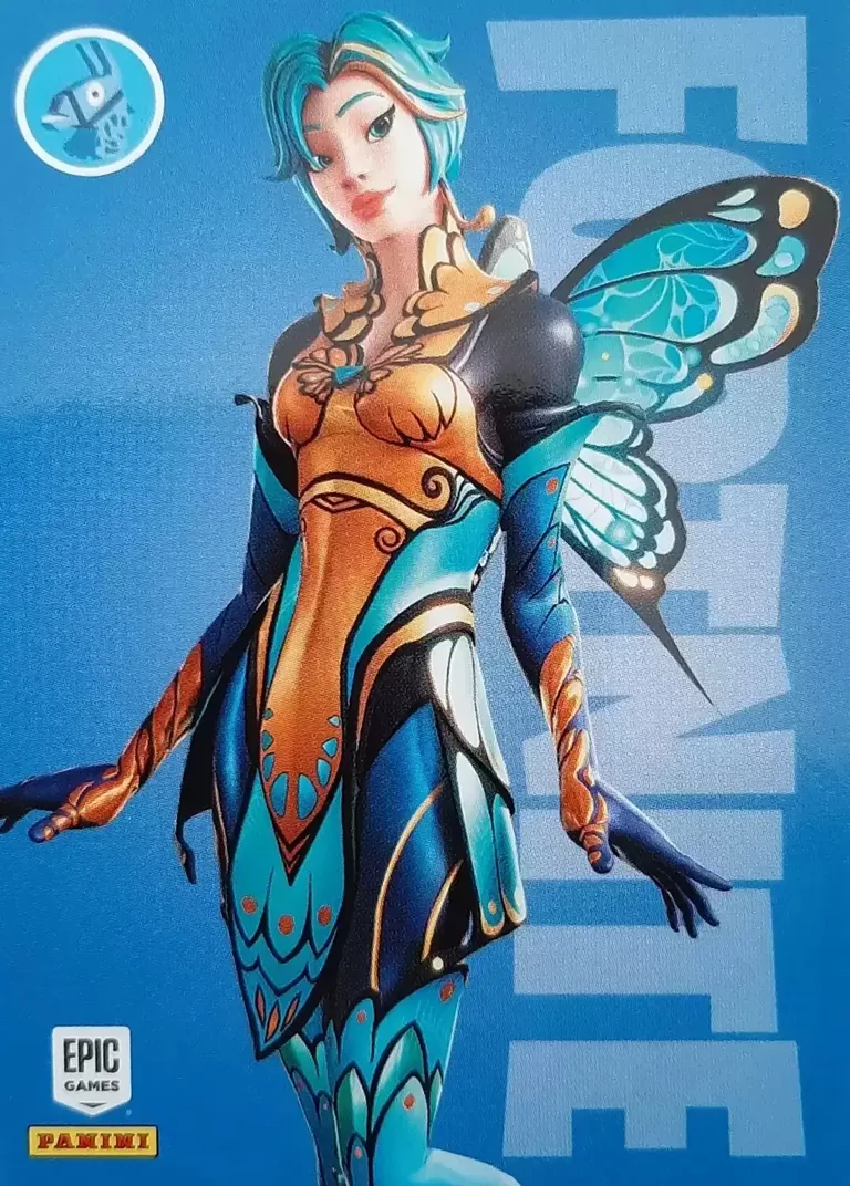 Flutter Panini Fortnite trading card front