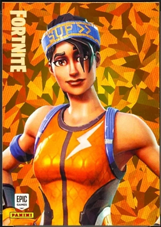 Dazzle Panini Fortnite trading card front