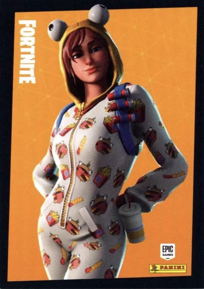 Onesie Panini Fortnite trading card front