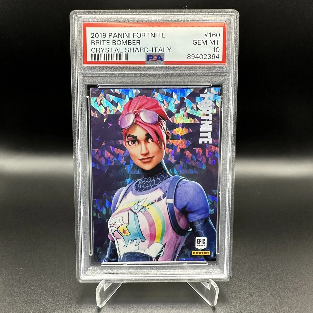 2019 Panini Fortnite Series 1 Brite Bomber #160 Italy Crystal Shard PSA 10