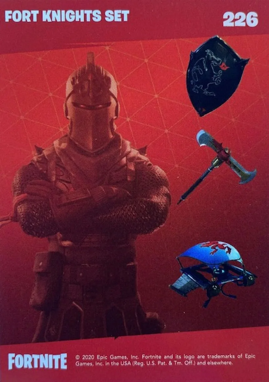 2020 Panini Fortnite Reloaded #226 Fort Knights Set trading card back