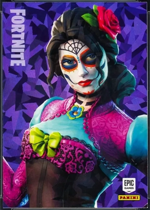 Rosa Panini Fortnite trading card front
