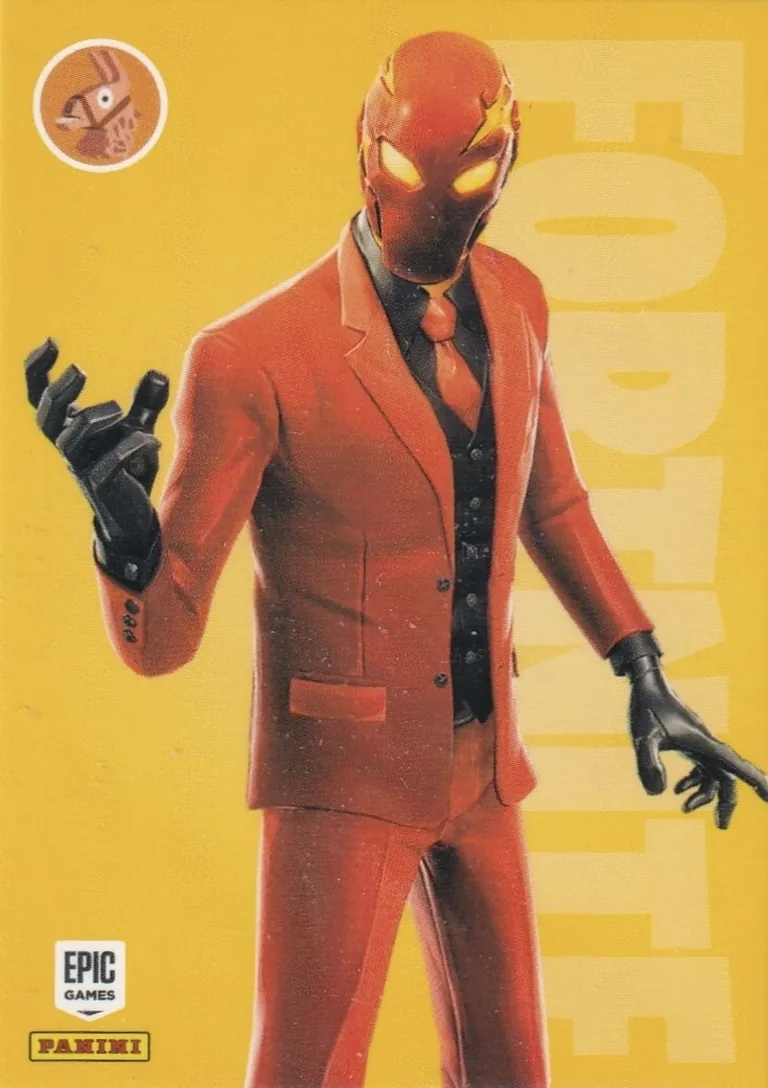 Inferno Panini Fortnite trading card front