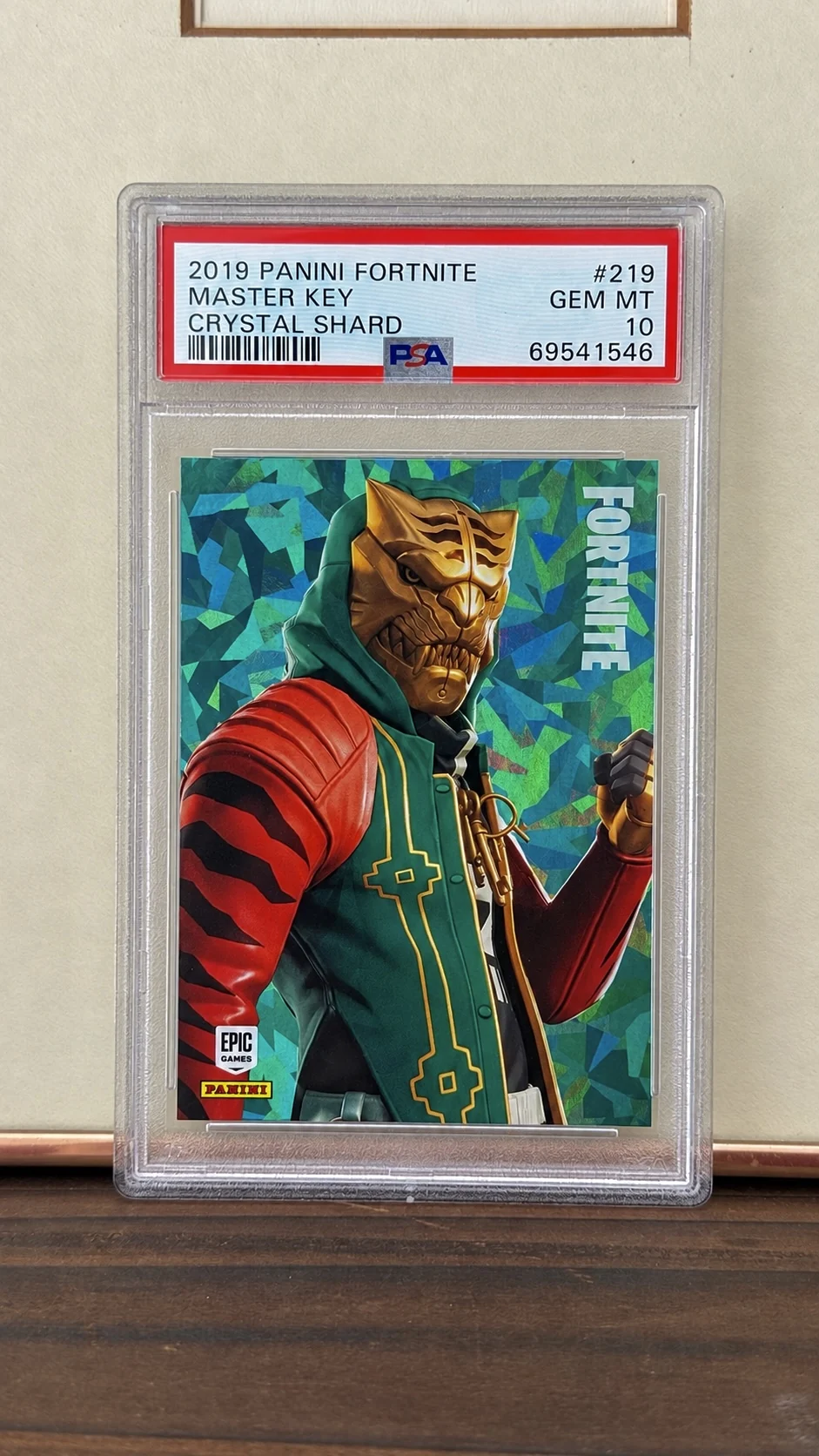 2019 Panini Fortnite Series 1 Master Key #219 Crystal Shard PSA 10