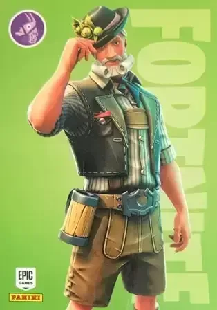 Ludwig Panini Fortnite trading card front