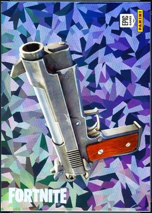 Pistol Panini Fortnite trading card front