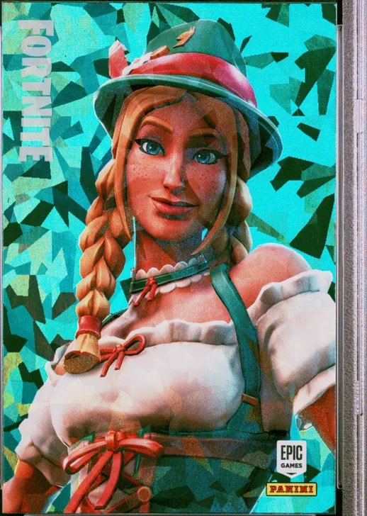 Heidi Panini Fortnite trading card front