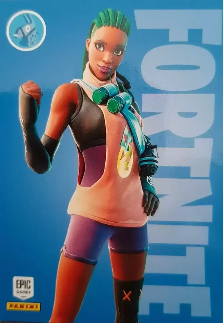 Zina Panini Fortnite trading card front