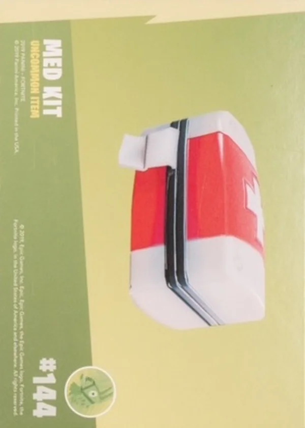 2019 Panini Fortnite Series 1 #144 Med Kit — Holofoil trading card back