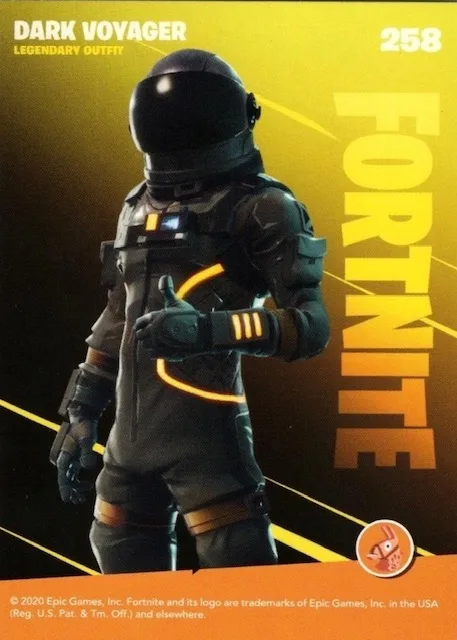 2020 Panini Fortnite Reloaded #258 Dark Voyager trading card back