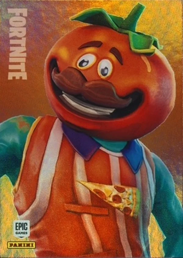 Tomatohead Panini Fortnite trading card front