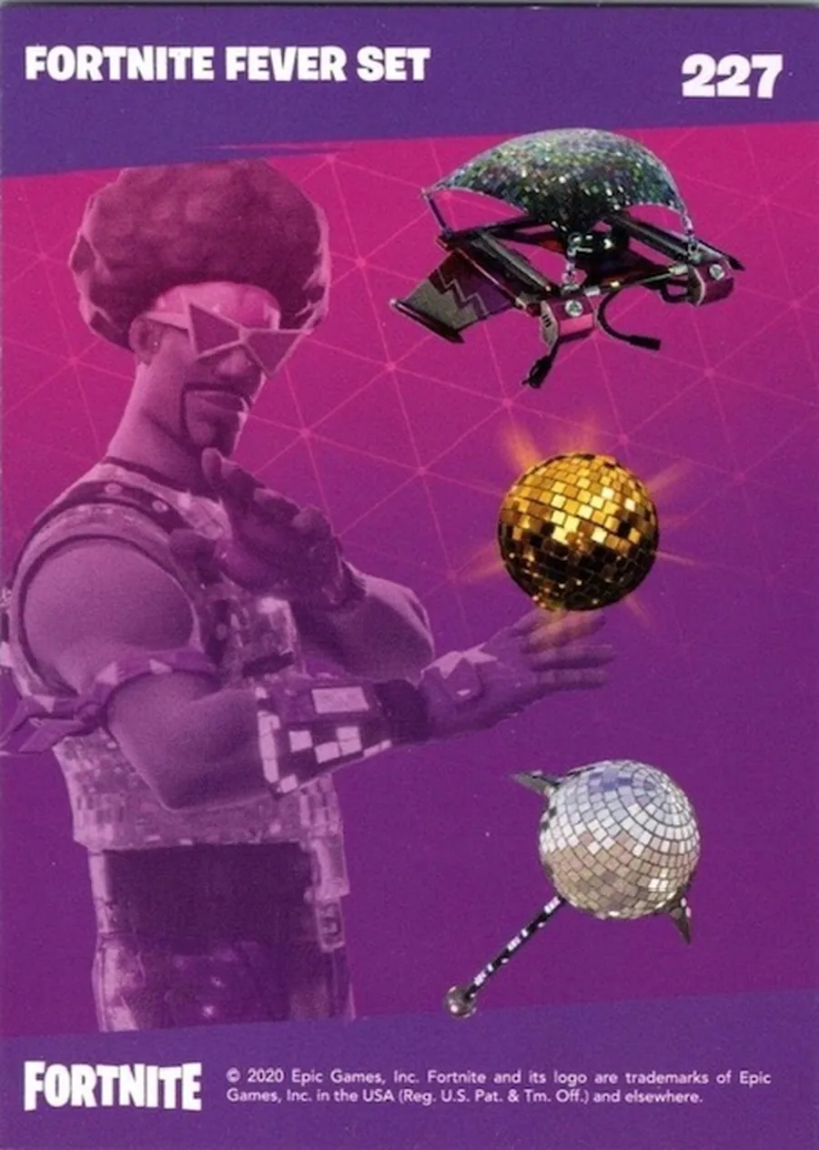 2020 Panini Fortnite Reloaded #227 Fortnite Fever Set trading card back