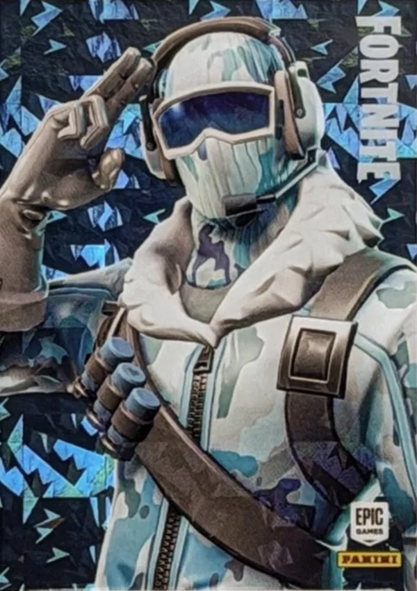 Frostbite Panini Fortnite trading card front