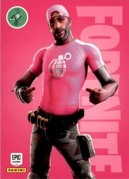 LT. Logo Panini Fortnite trading card front