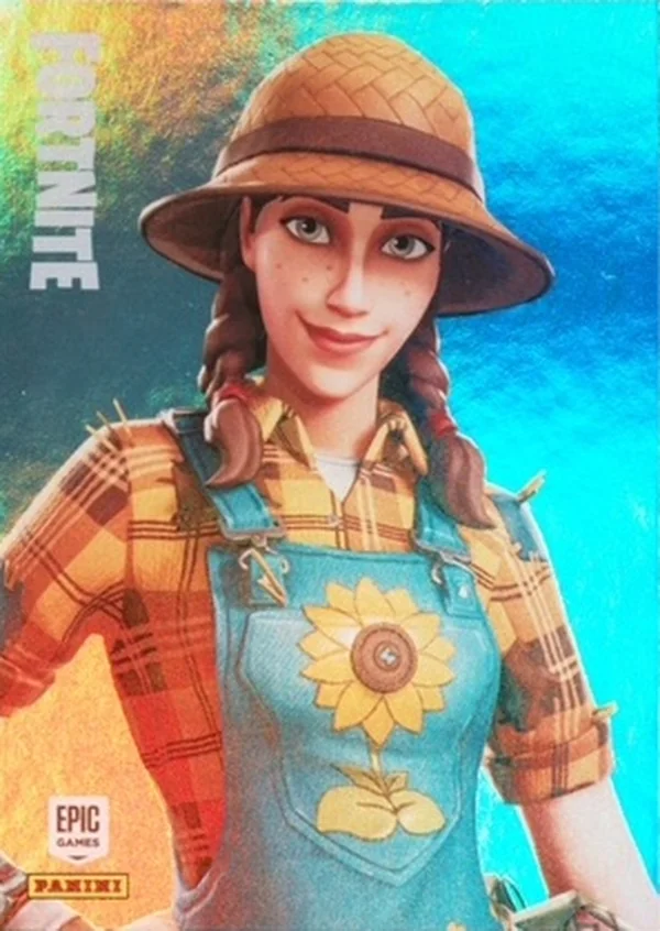 Sunflower Panini Fortnite trading card front