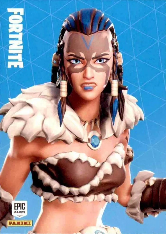 Fyra Panini Fortnite trading card