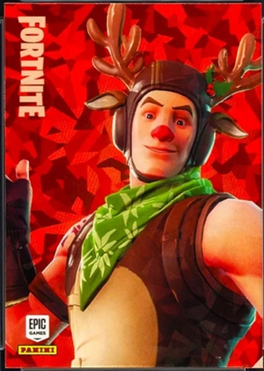 Red-Nosed Ranger Panini Fortnite trading card front