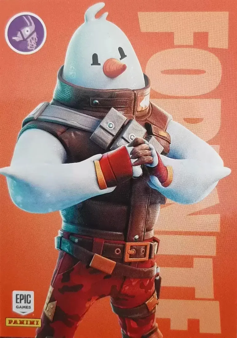 Snowmando Panini Fortnite trading card front