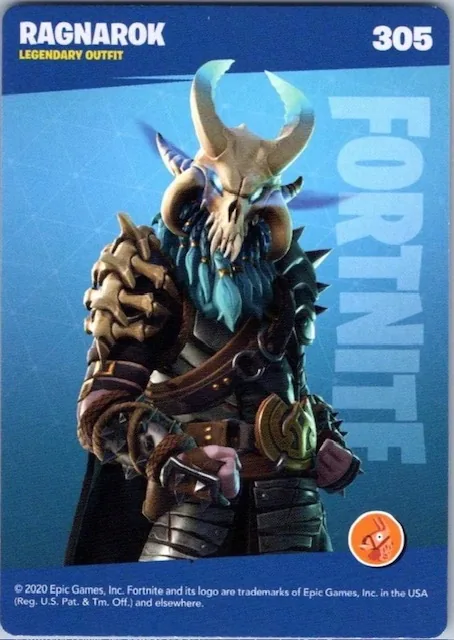 2020 Panini Fortnite Reloaded #305 Ragnarok trading card back