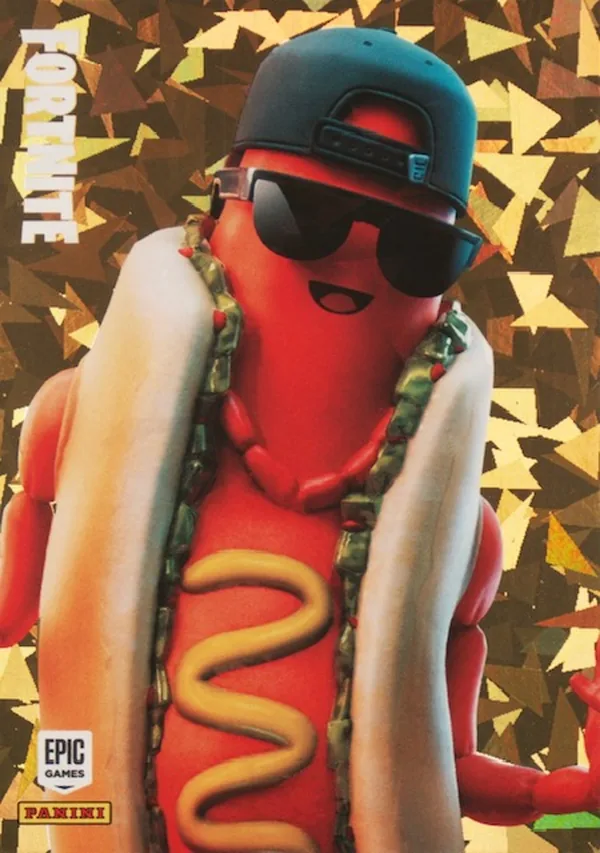 The Brat Panini Fortnite trading card front