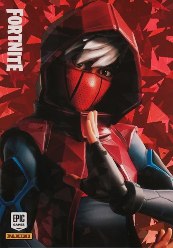 Facet Panini Fortnite trading card front