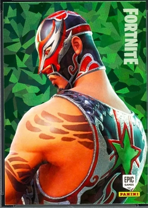 Masked Fury Panini Fortnite trading card front