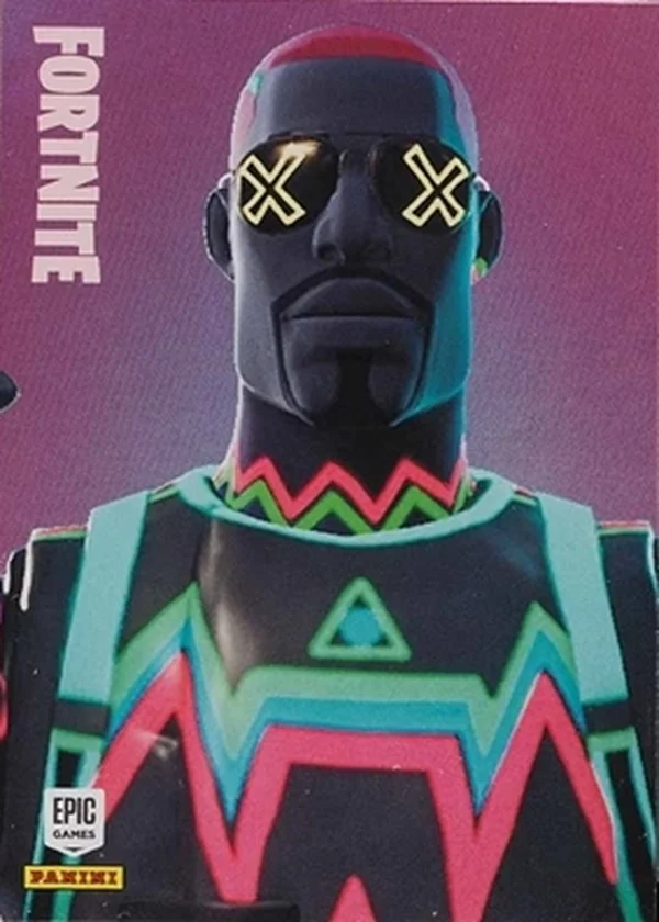 Liteshow Panini Fortnite trading card front