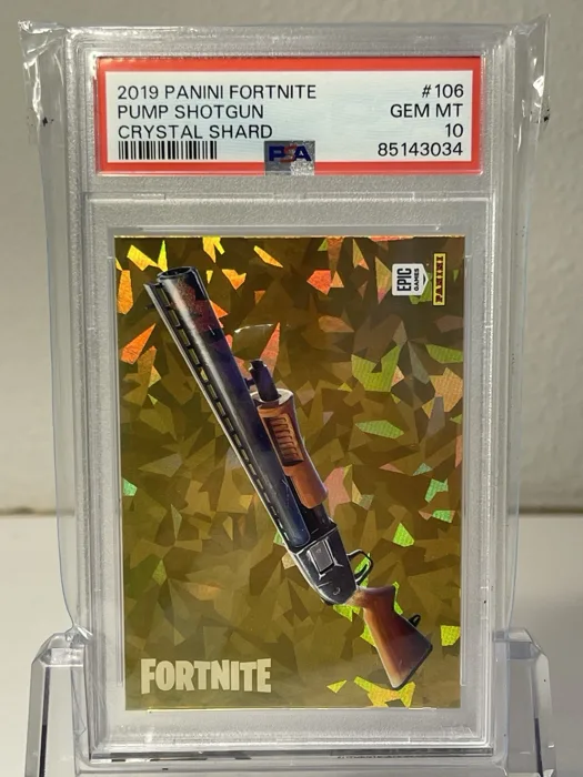 2019 Panini Fortnite Series 1 Crystal Shard #106 Pump Shotgun — US Print PSA 10 sold on eBay