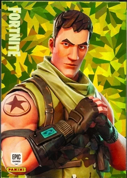 Highrise Assault Trooper Panini Fortnite trading card front