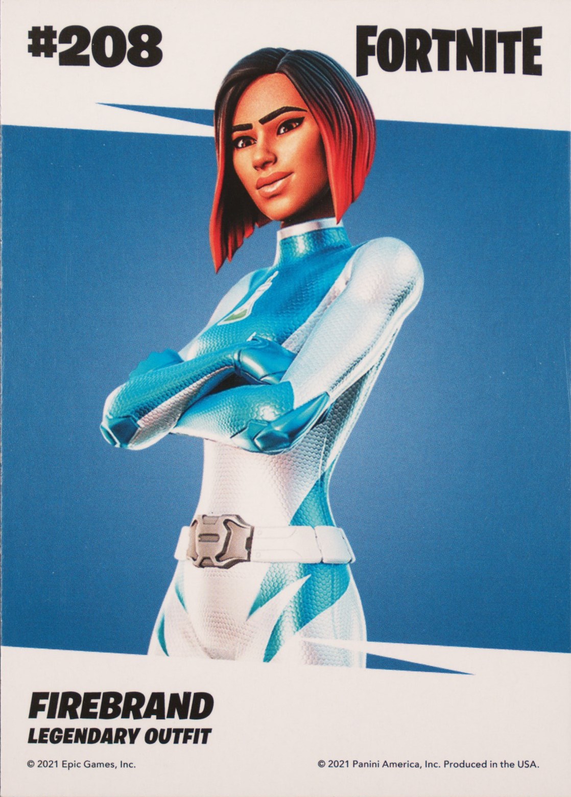2021 Panini Fortnite Series 3 #208 Firebrand — Laser trading card back