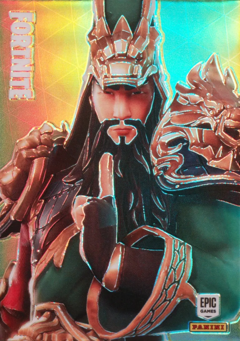 Guan Yu Panini Fortnite trading card front