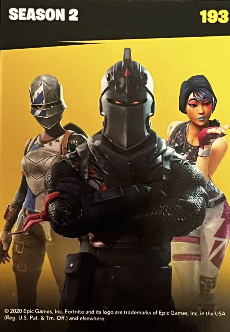 2020 Panini Fortnite Reloaded #193 Battle Pass Season 2 trading card back