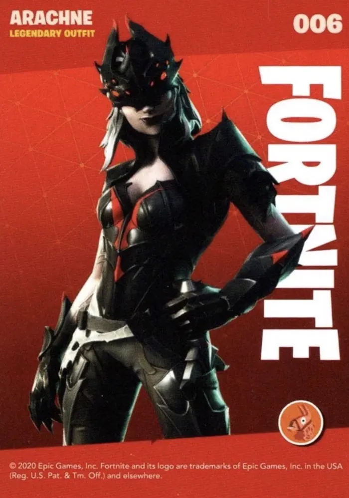 2020 Panini Fortnite Reloaded #6 Arachne trading card back