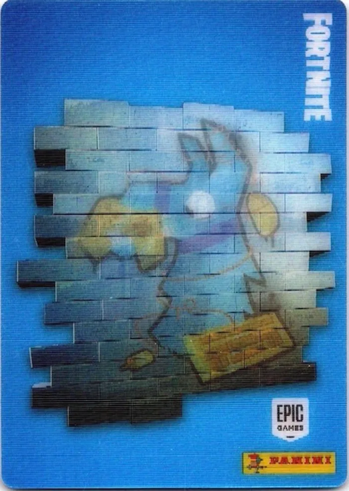 Plugged In Panini Fortnite trading card front