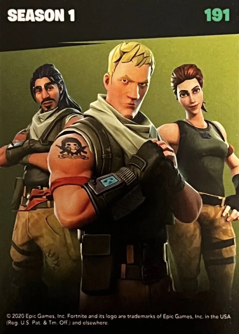 2020 Panini Fortnite Reloaded #191 Season 1 trading card back