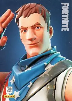 Star-Spangled Trooper Panini Fortnite trading card