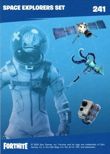 2020 Panini Fortnite Reloaded #241 Space Explorers Set trading card back