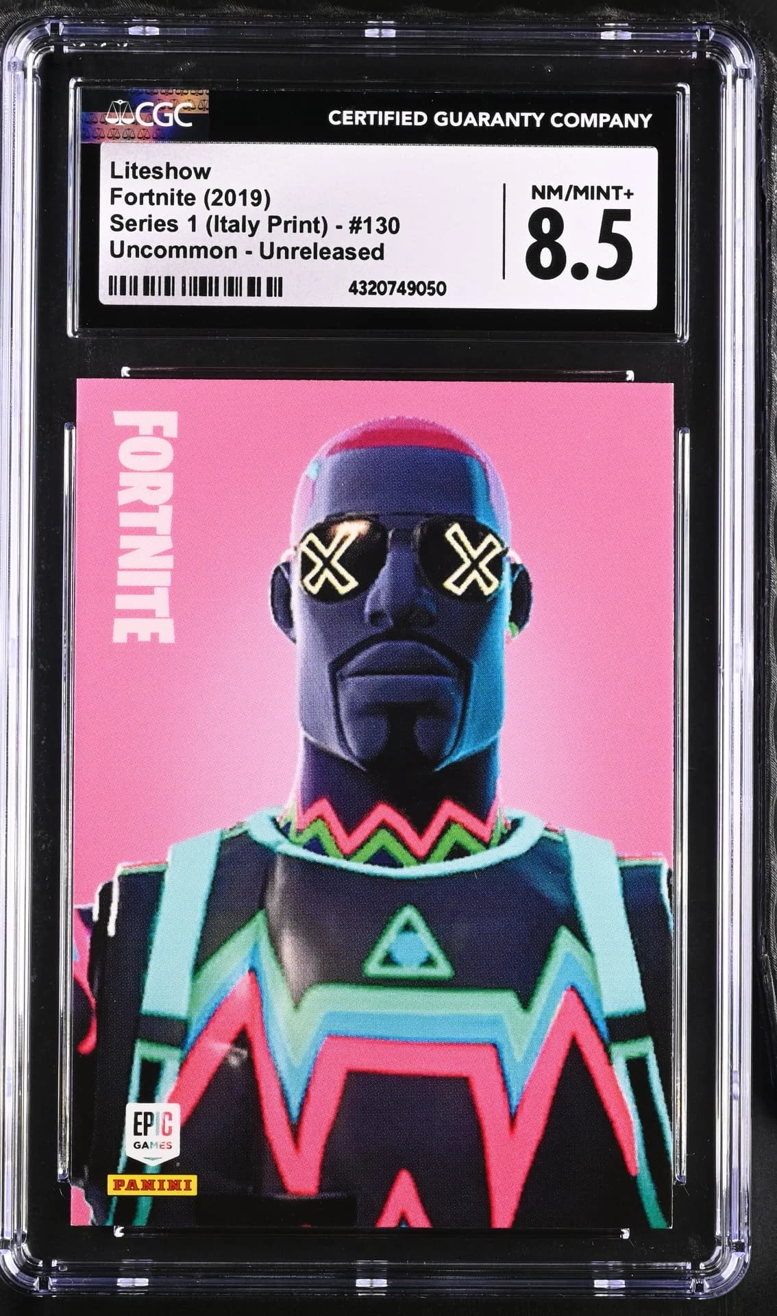 Liteshow #130 Unreleased Prototype — Series 1 Italy Print prototype card front