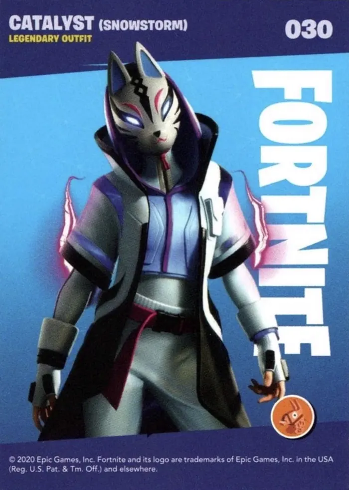 2020 Panini Fortnite Reloaded #30 Catalyst (Snowstorm) trading card back