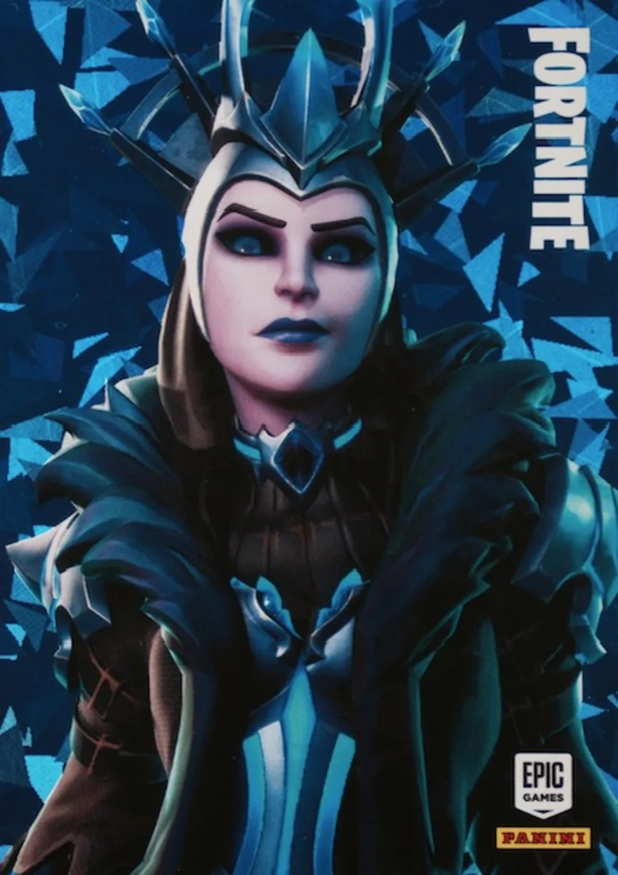 The Ice Queen Panini Fortnite trading card front