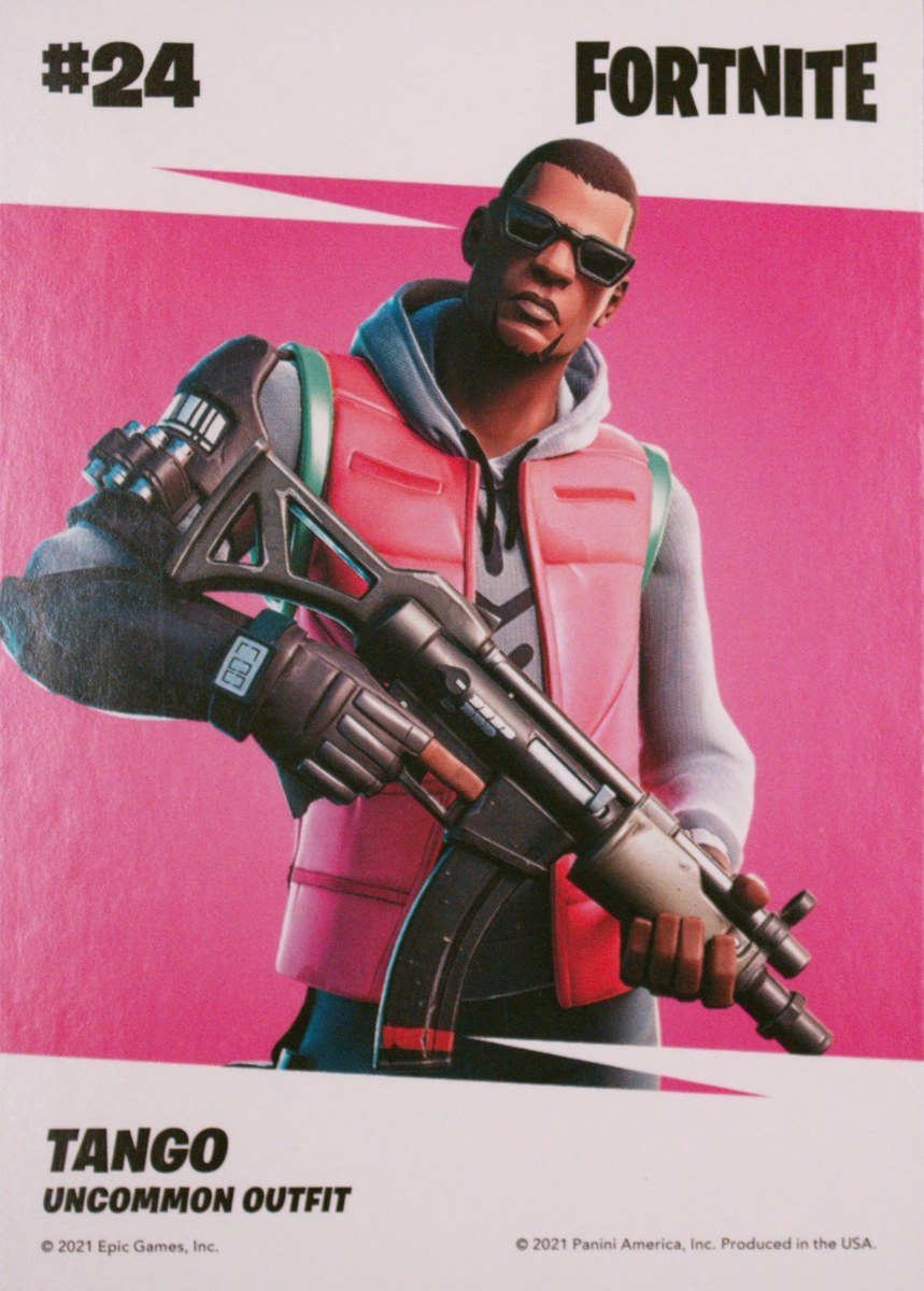 2021 Panini Fortnite Series 3 #24 Tango — Laser trading card back