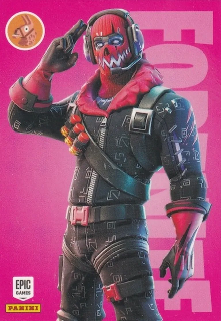 Raptor Glow Panini Fortnite trading card front