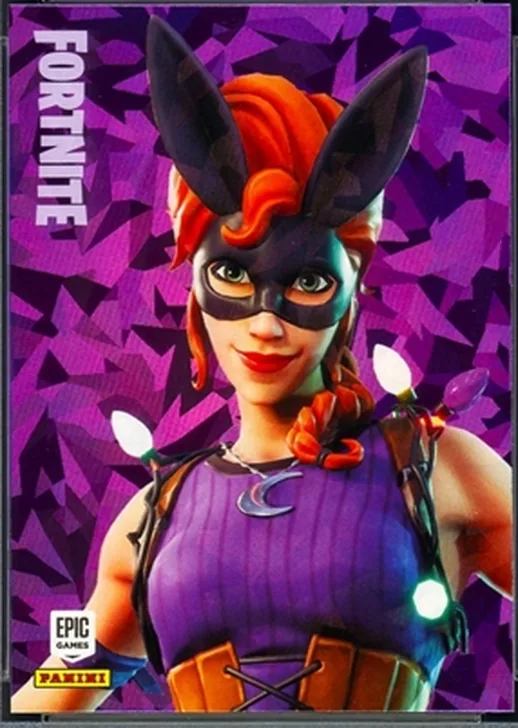 Bunnymoon Panini Fortnite trading card front