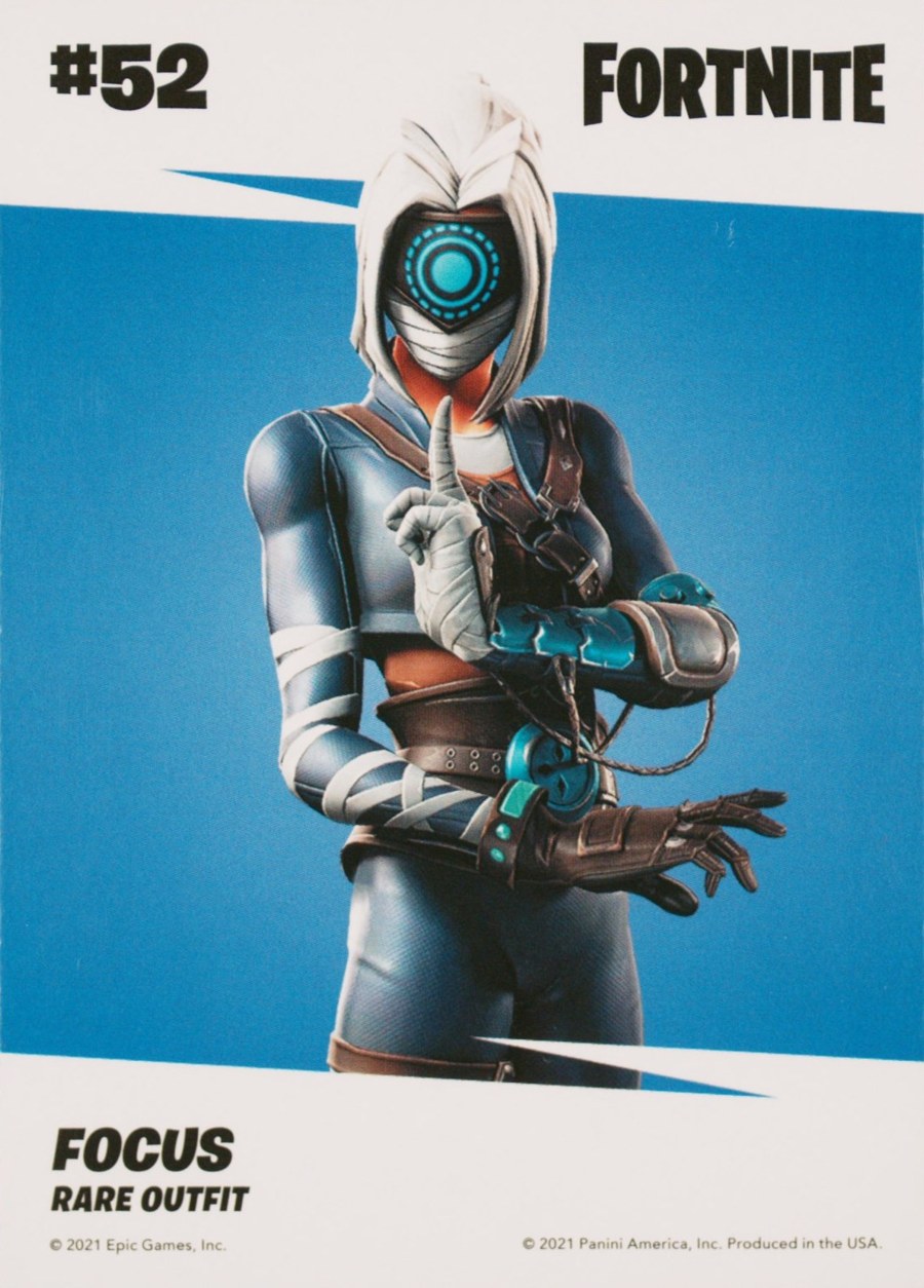 2021 Panini Fortnite Series 3 #52 Focus — Laser trading card back