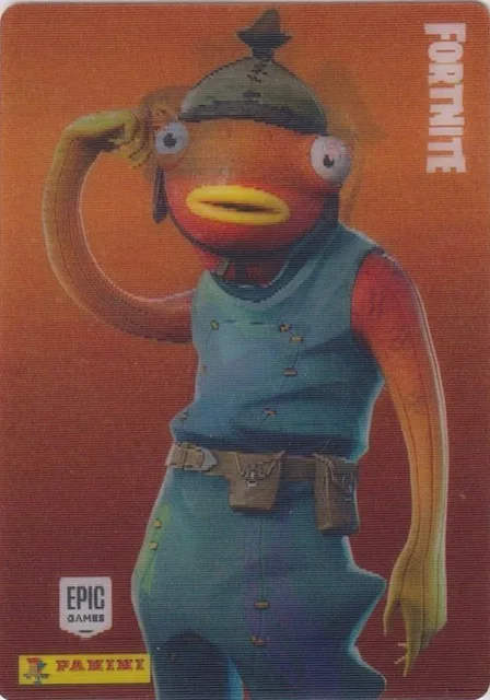 Fishstick Panini Fortnite trading card front