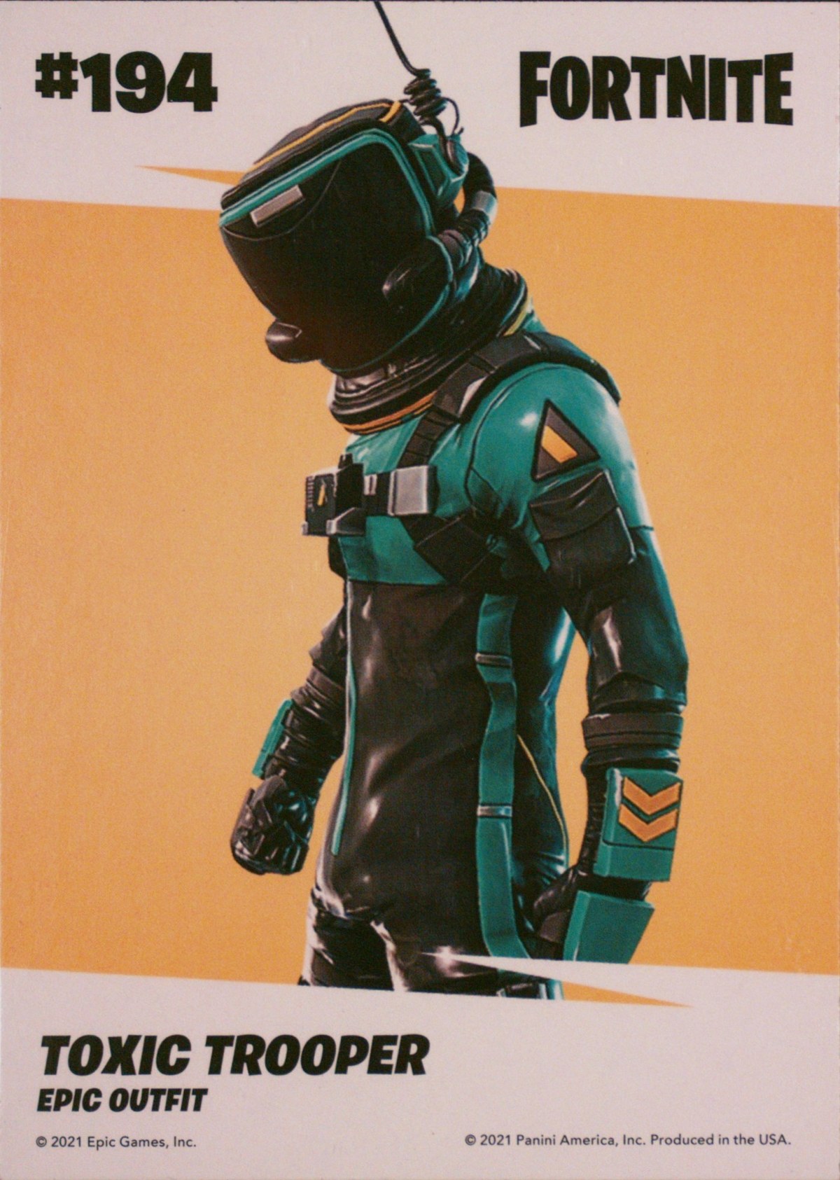 2021 Panini Fortnite Series 3 #194 Toxic Trooper — Laser trading card back
