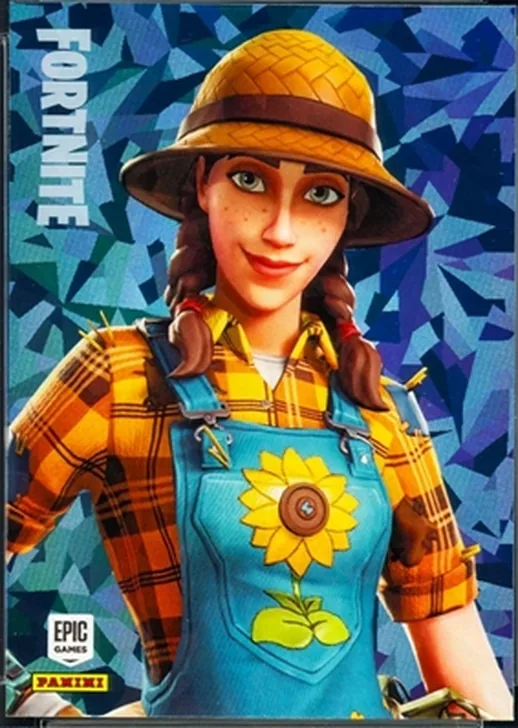 Sunflower Panini Fortnite trading card front