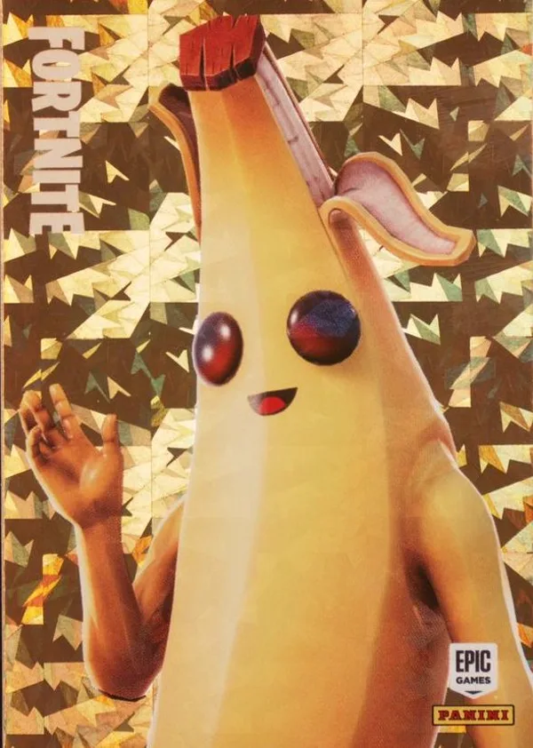 Peely Panini Fortnite trading card front