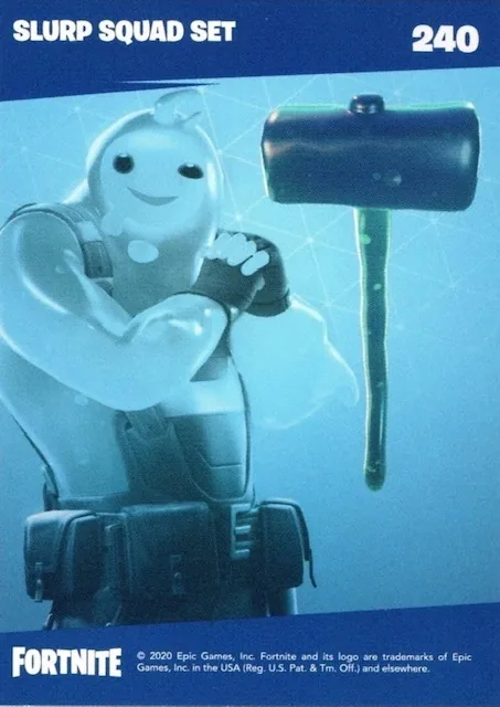 2020 Panini Fortnite Reloaded #240 Slurp Squad Set trading card back